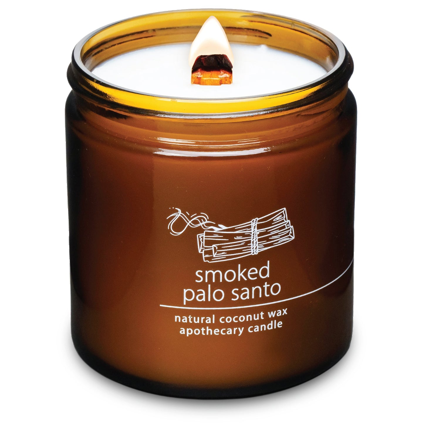 Smoked Palo Santo | Wood Wick Candle with Natural Coconut Wax