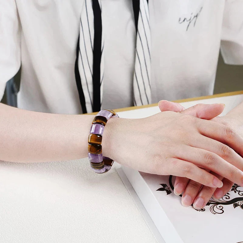 Amethyst & Tiger Eye Strength & Recovery Bracelet