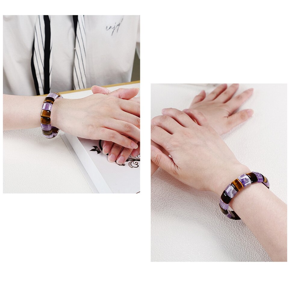 Amethyst & Tiger Eye Strength & Recovery Bracelet