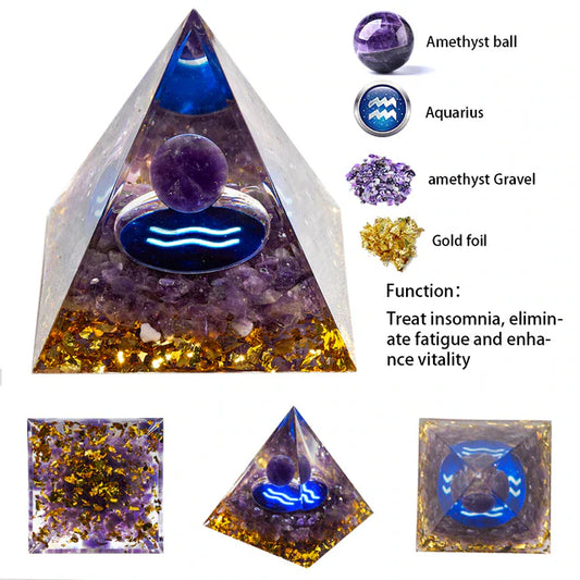 Your Zodiac Essence Crystal Pyramid