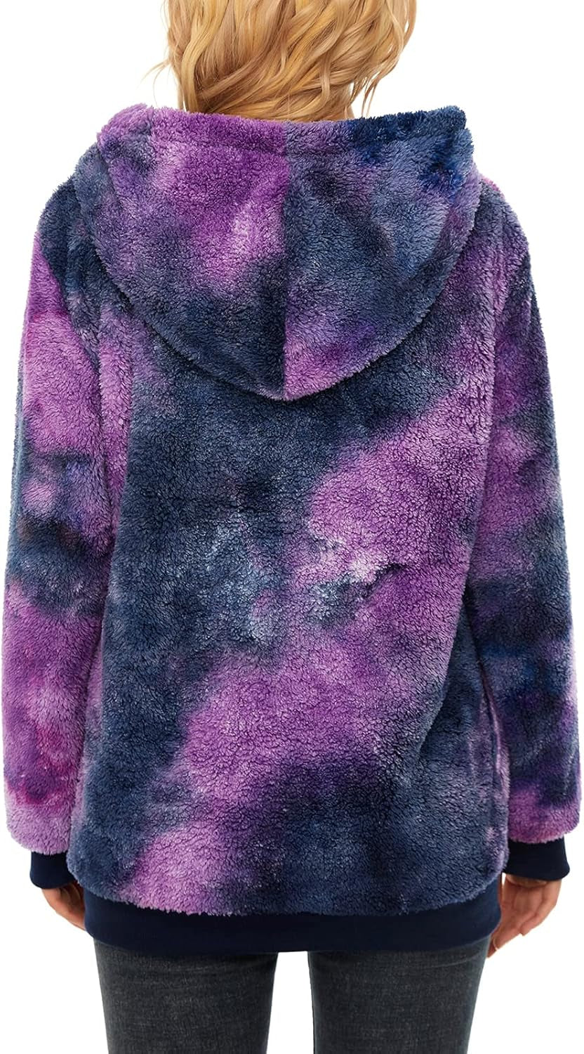 Oversized Sweatshirts for Women Athletic Womens Sherpa Hoodie Fluffy Women'S Hoodies Pullover with Pockets