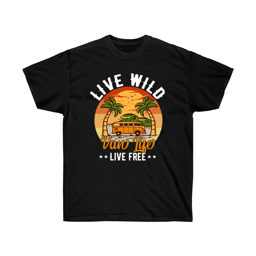 Van Life Live Free Camping T-Shirt