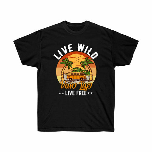 Van Life Live Free Camping T-Shirt