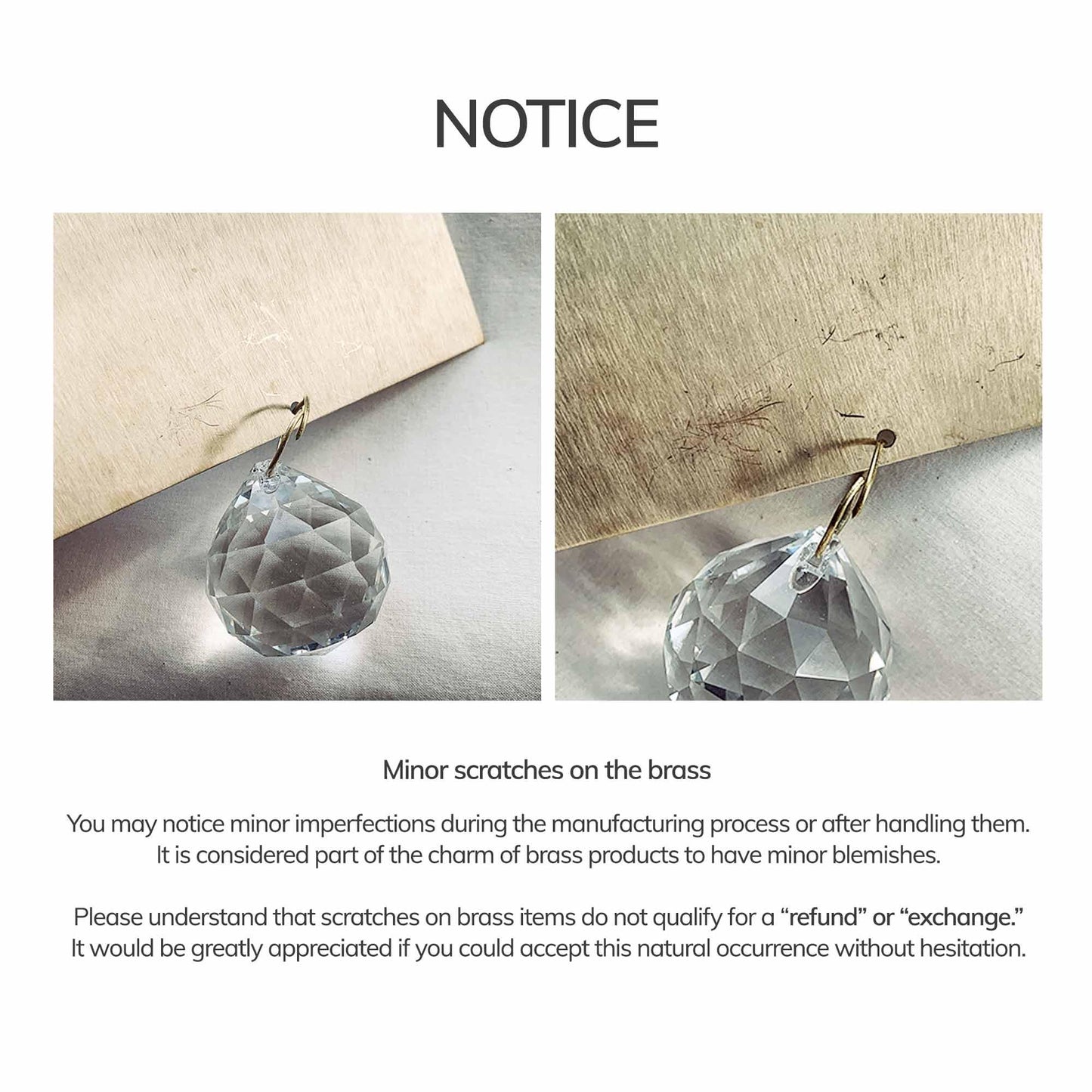 Brass Sunrise and Crystal Suncatcher