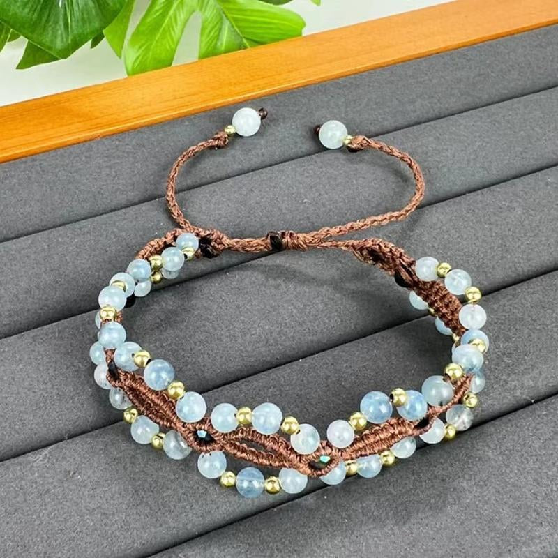 7 Chakra Bracelet, Natural Crystal Bead Bracelets, Moonstone,Crystal Healing Jewelry, Spiritual Yoga Gifts, Gemstone Energy Mala, Boho Hippie Jewelry Halloween Gift