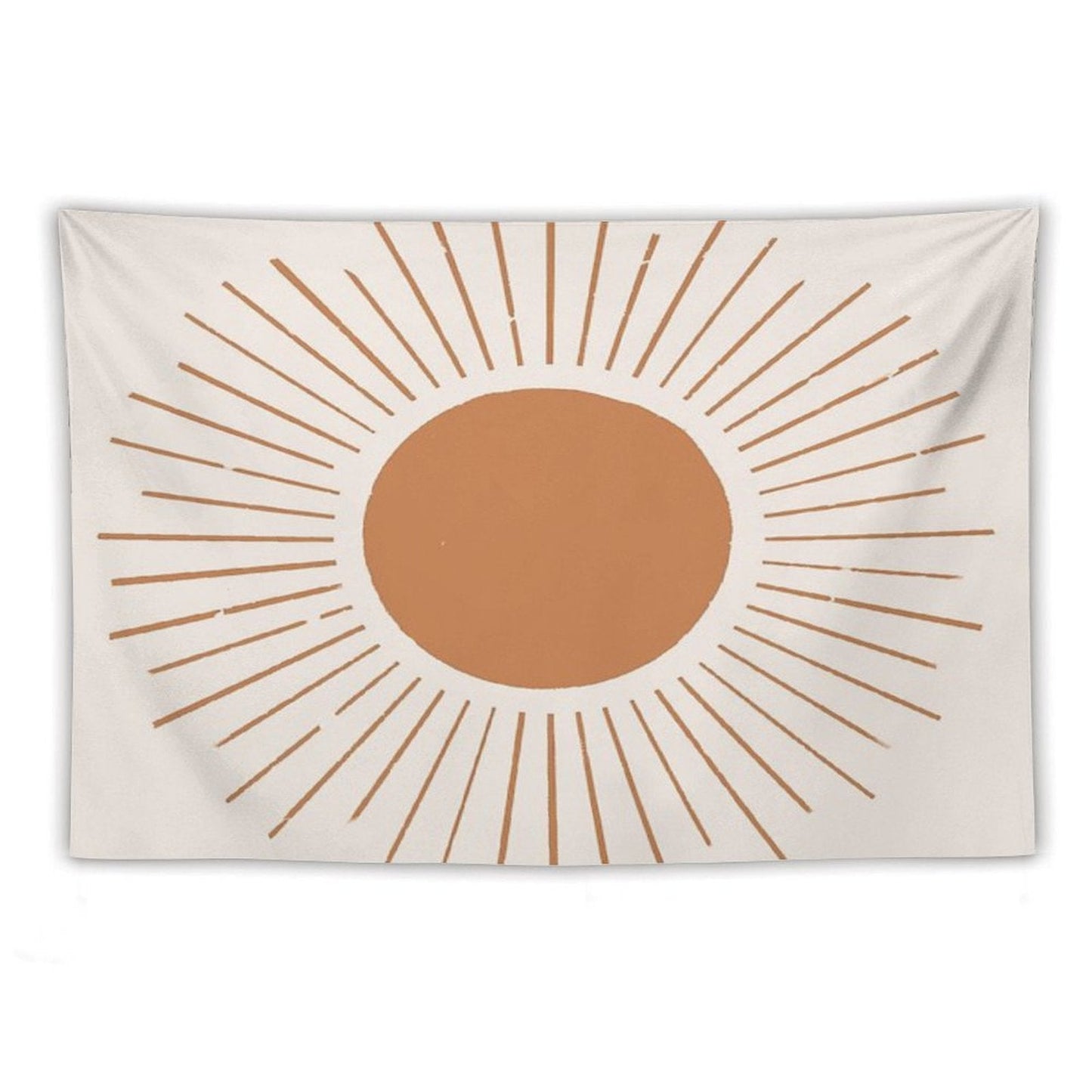 Terracotta Boho Sun Rays Tapestry