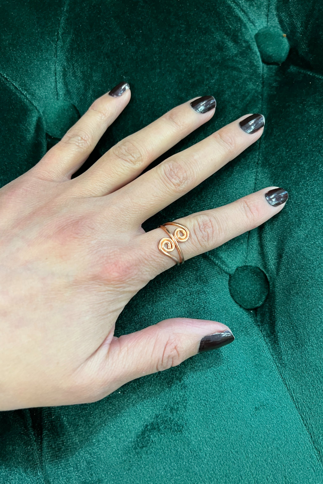 Copper Swirl Ring