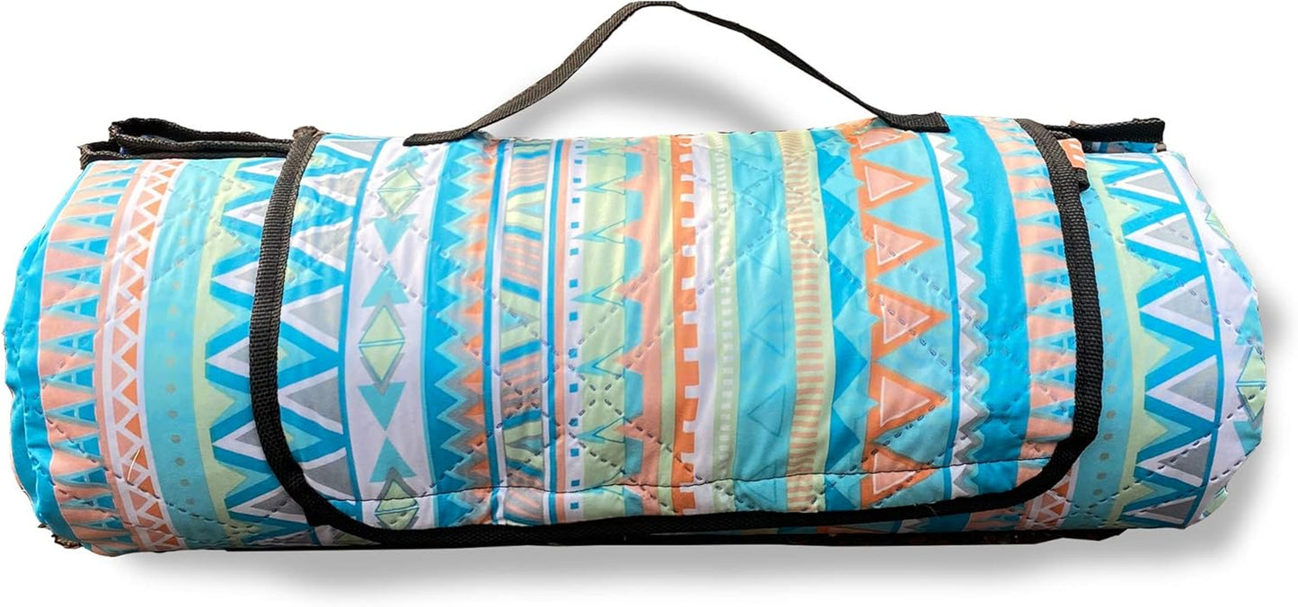 Picnic Blanket Beach Blanket Sandproof Waterproof 79''X59'' 3 Layers, Sandproof Beach Blanket, Picnic Blanket Waterproof Extra Large Beach Blanket (Bohemia 79X59)