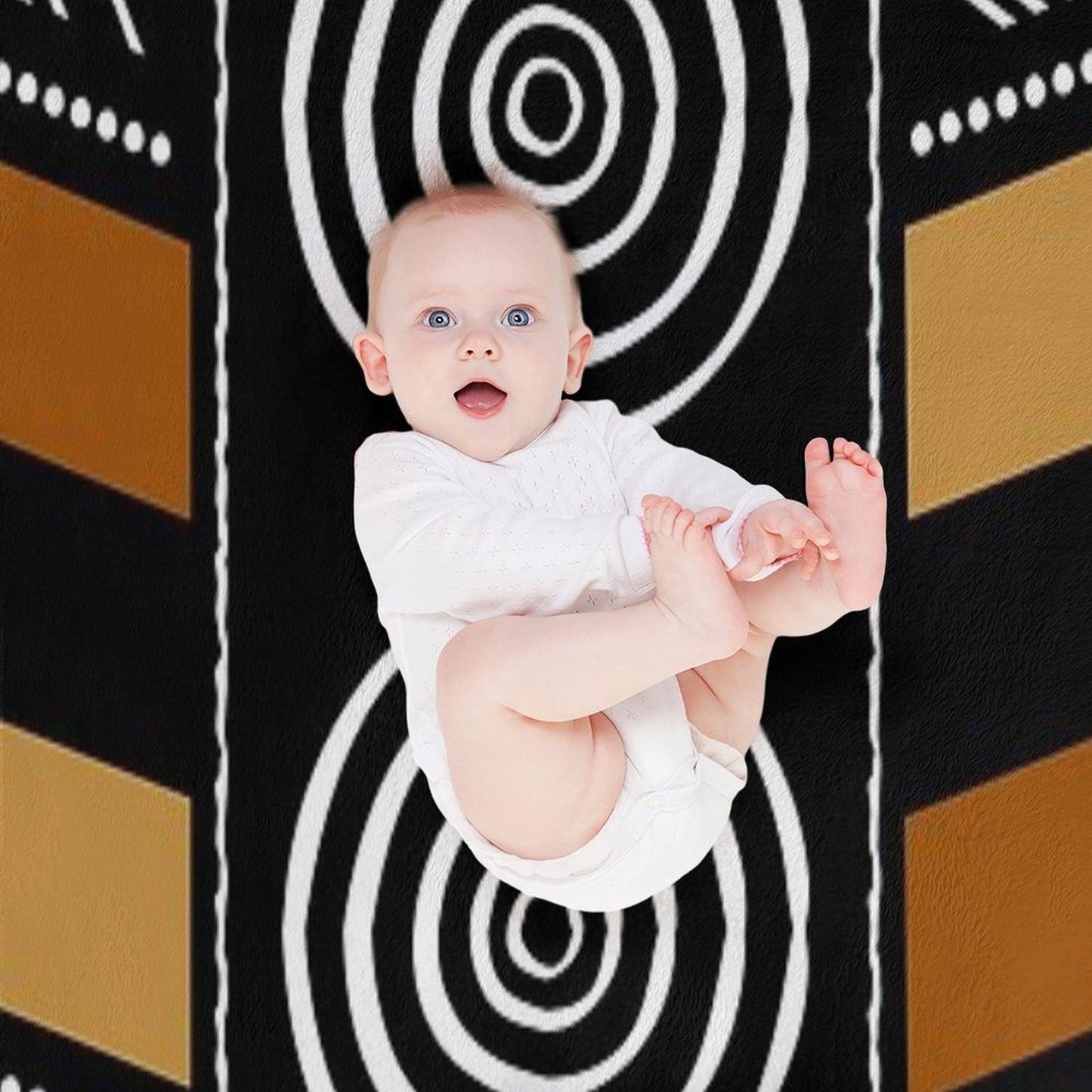 African Mud Cloth Artistry Art Throw Blanket