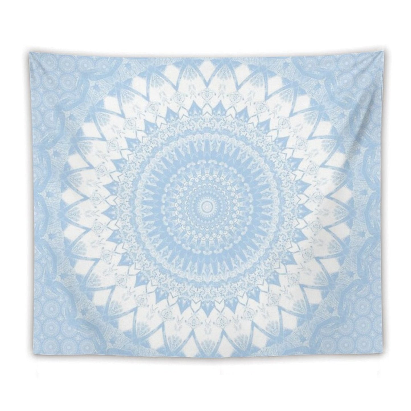 Baby Blue Boho Mandala Tapestry