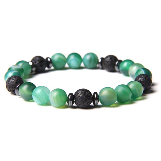 Green Agate Hematite Master Balancer Bracelet
