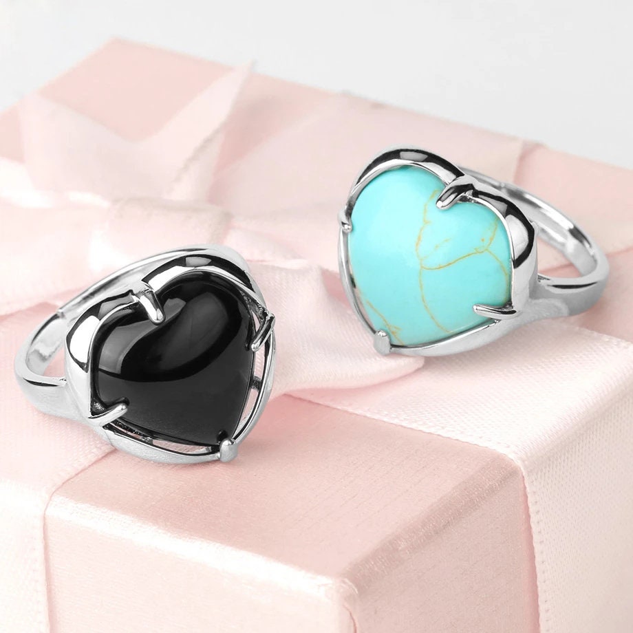 Obsidian Emotional Protection Adjustable Ring