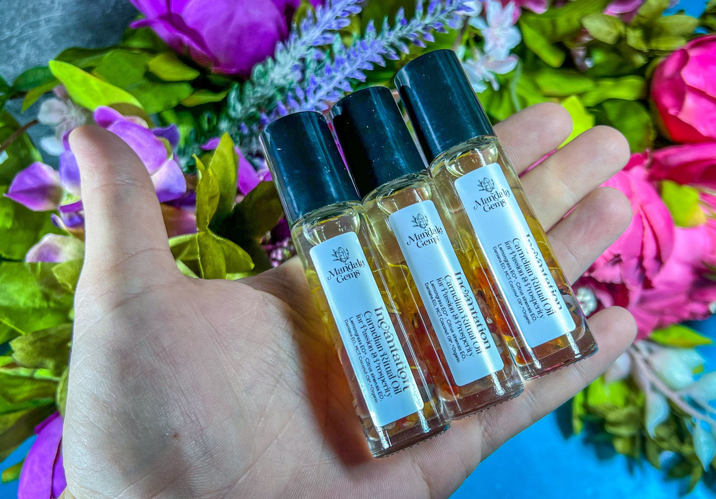 Incantation Carnelian Natural Perfume Roll On for PASSION & PROSPERITY