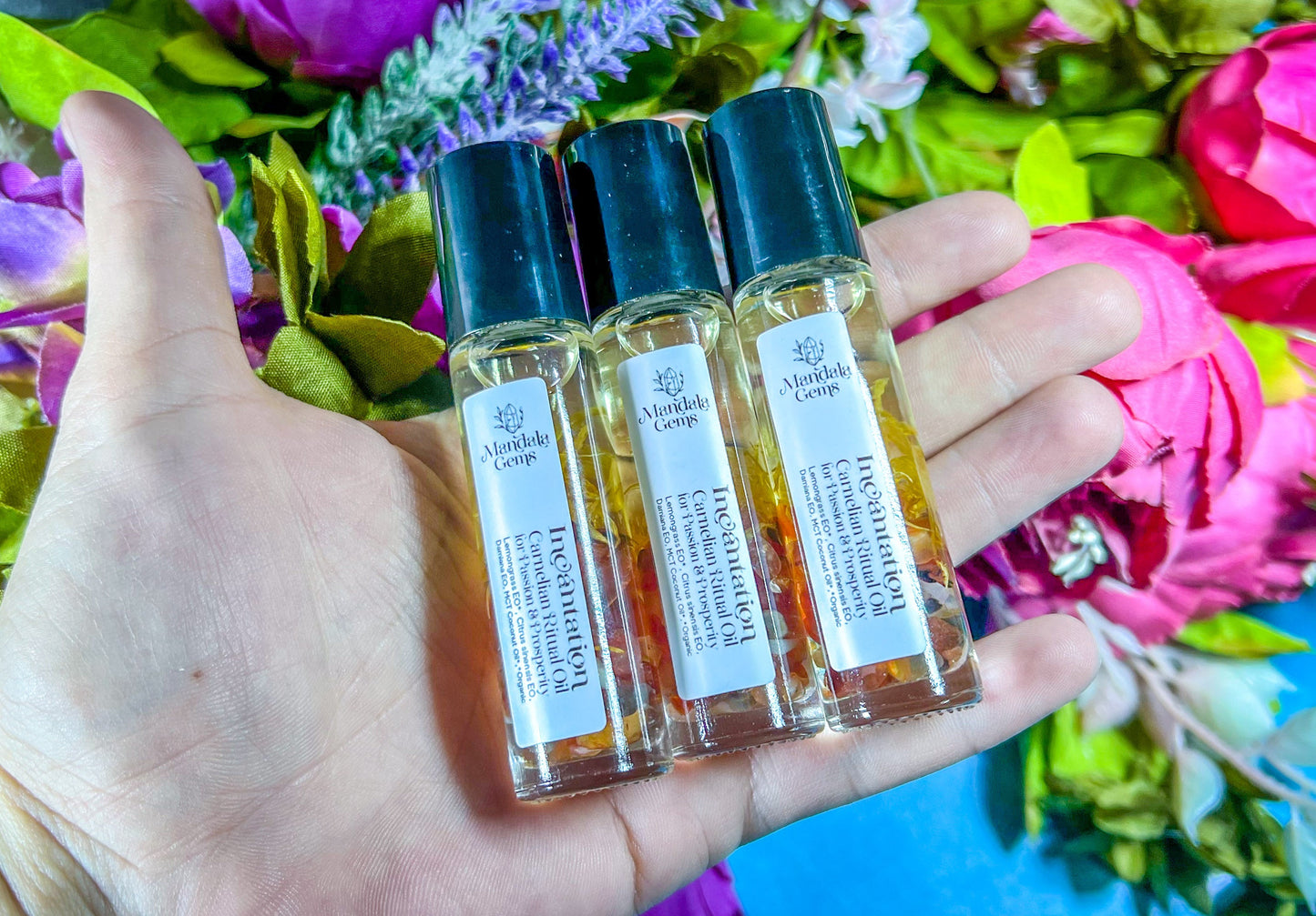 Incantation Carnelian Natural Perfume Roll On for PASSION & PROSPERITY