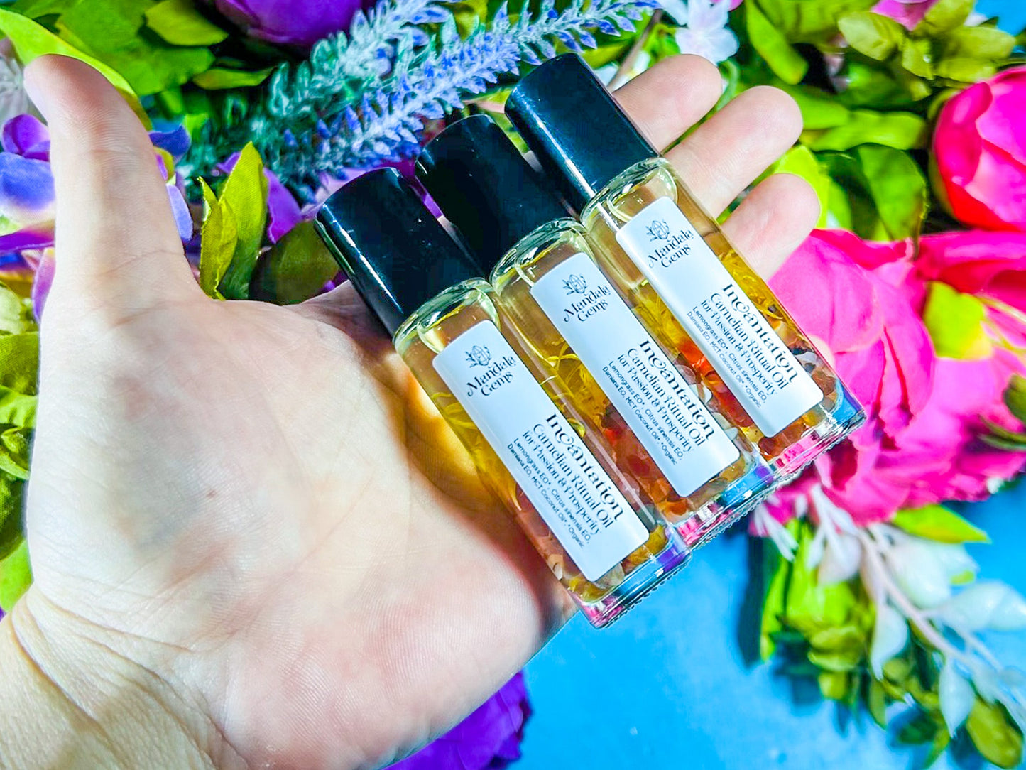 Incantation Carnelian Natural Perfume Roll On for PASSION & PROSPERITY