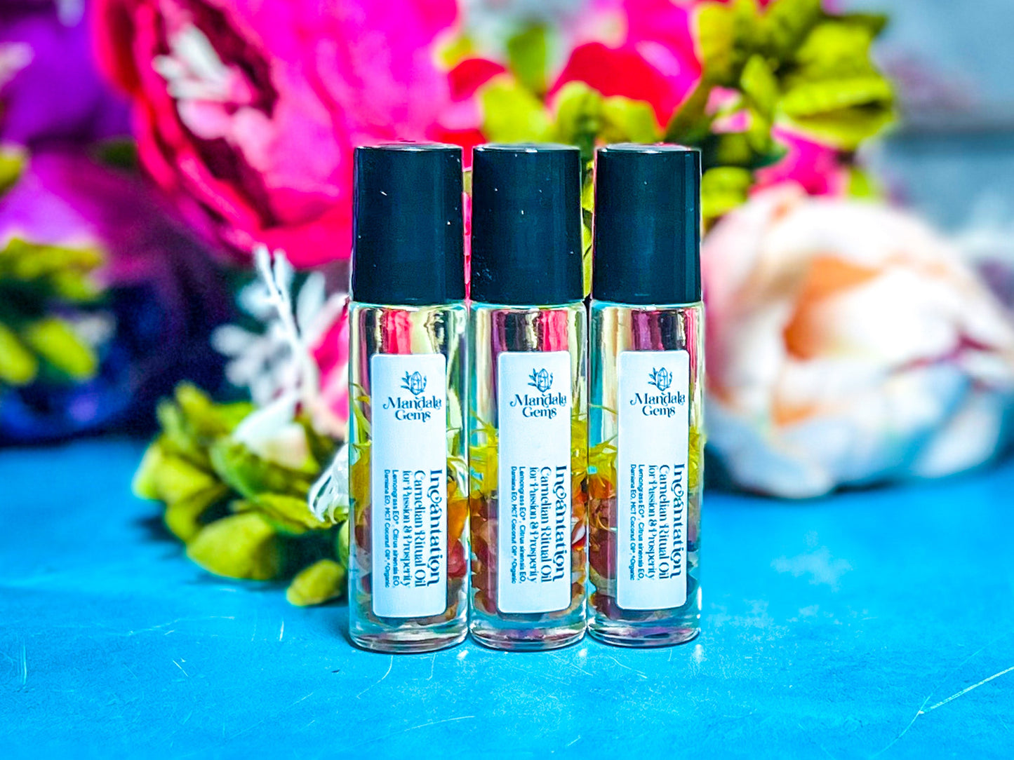 Incantation Carnelian Natural Perfume Roll On for PASSION & PROSPERITY