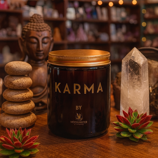 Karma Candle - *hidden crystal inside!*