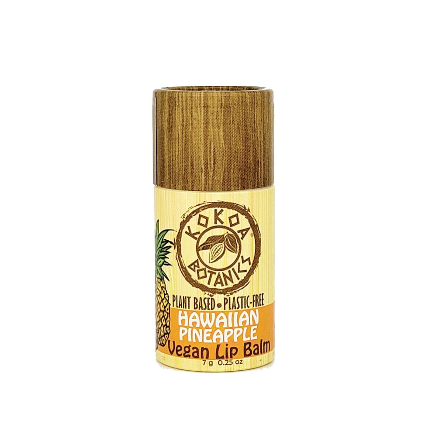 Hawaiian Pineapple - Natural Lip Balm - Vegan - Plastic-Free .25 oz