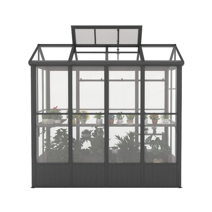 [06X08FT] Heavy Duty Outdoor Polycarbonate Greenhouse With Fully Automatic Temperature Control Vent (SAK51892)