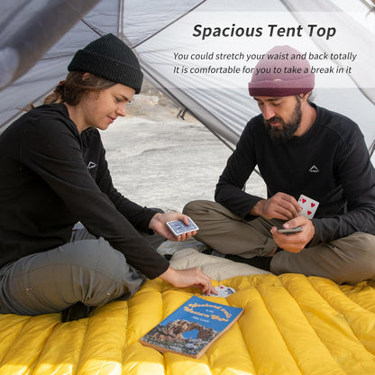 Mongar 2 Person 3 Season Camping Tent Ultralight Backpacking Tent for Hiking Cycling