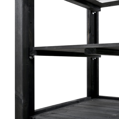 62.4inch Height Wood Garden Greenhouse Balcony Portable Mini Cold