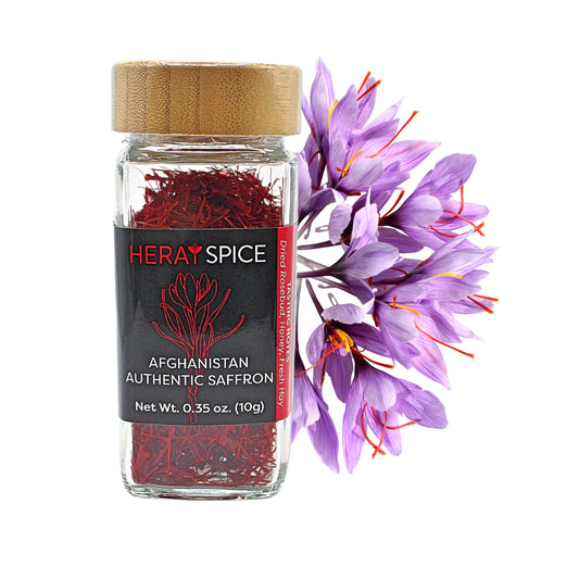 10 Grams (0.3 Oz) Heray Saffron, Afghani Superior Negin Quality
