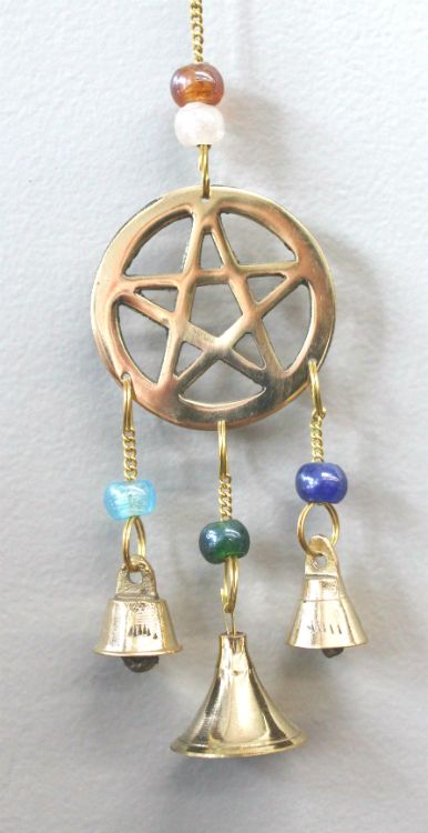 Three Bell Pentagram Wind Chime