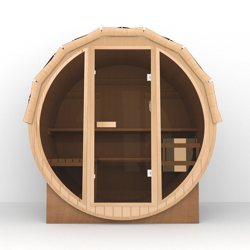 SAUNA EVOLUTION® Luxury Barrel Sauna Serenity Nature Air 3