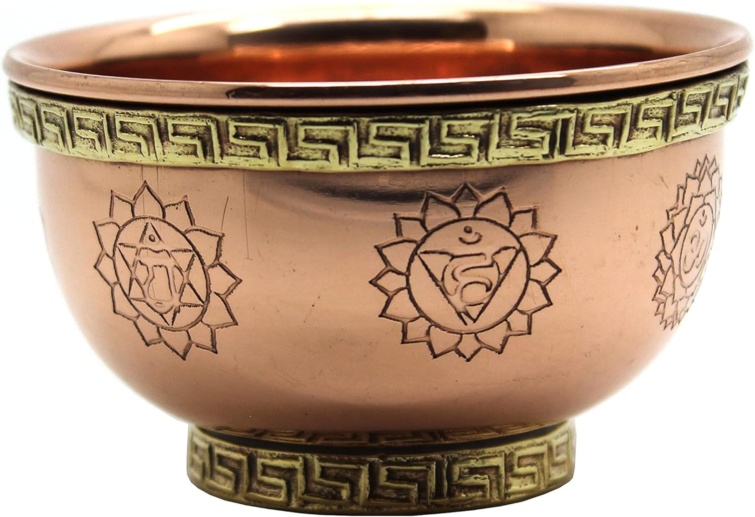Copper Offering Bowl, 3 Inch, Altar & Ritual Use, Incense & Smudging Bowl, 7 Chakra