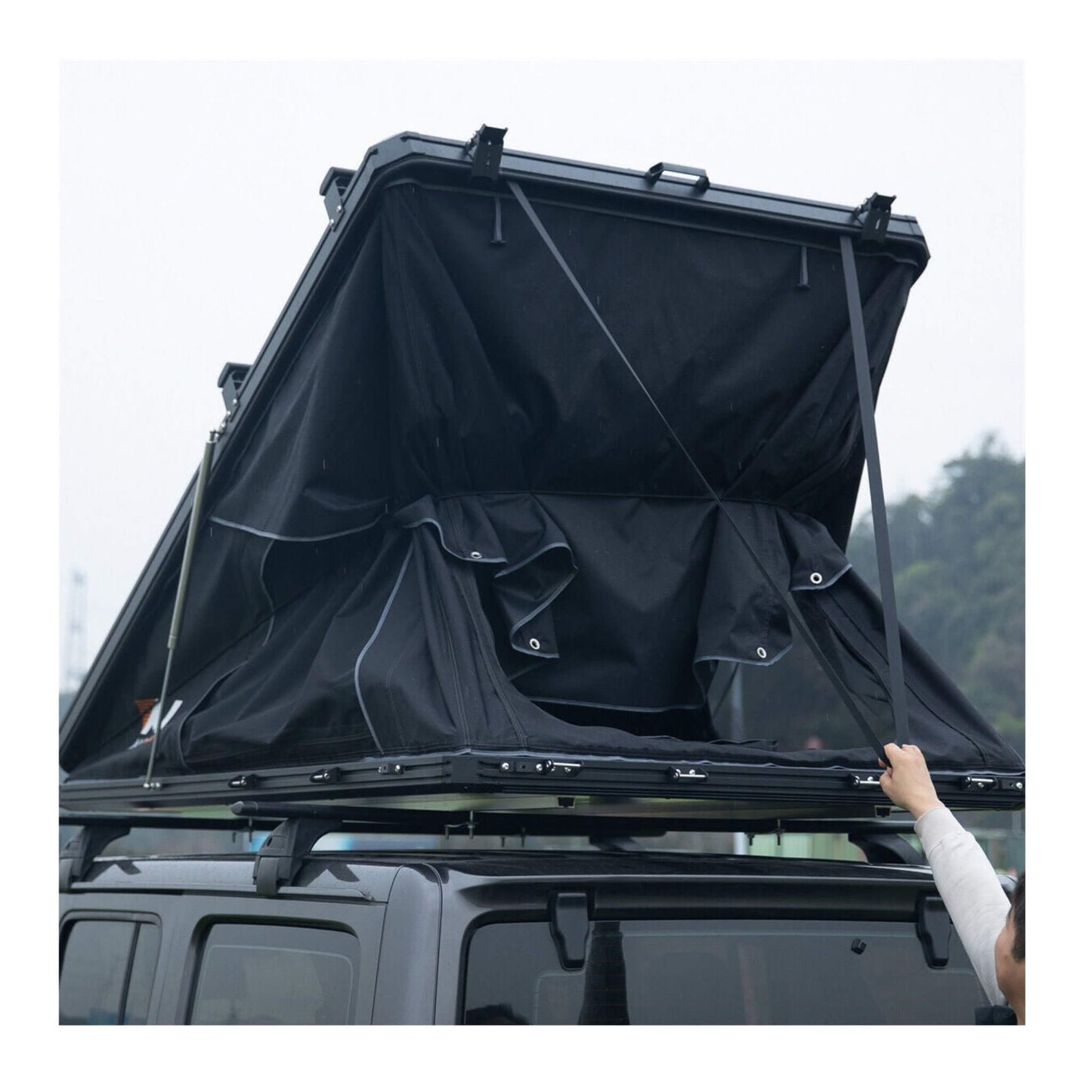Large 2-3 Person Outdoor Waterproof Car SUV Rooftop Camping Hiking Tent, 83" (SAK51867)