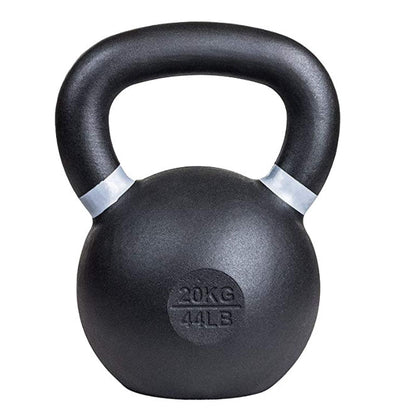 20 kg (44 lb) Powder-Coated Cast-Iron Kettlebell – Black | SoCal Kettlebellz