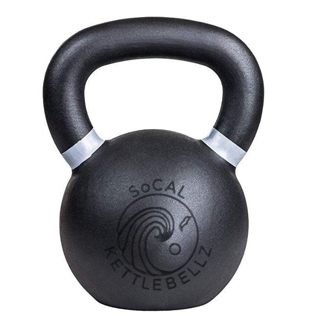 20 kg (44 lb) Powder-Coated Cast-Iron Kettlebell – Black | SoCal Kettlebellz