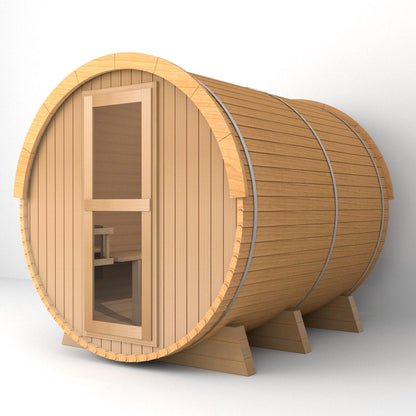 SAUNA EVOLUTION® Luxury Barrel Sauna Serenity Nature Air 4
