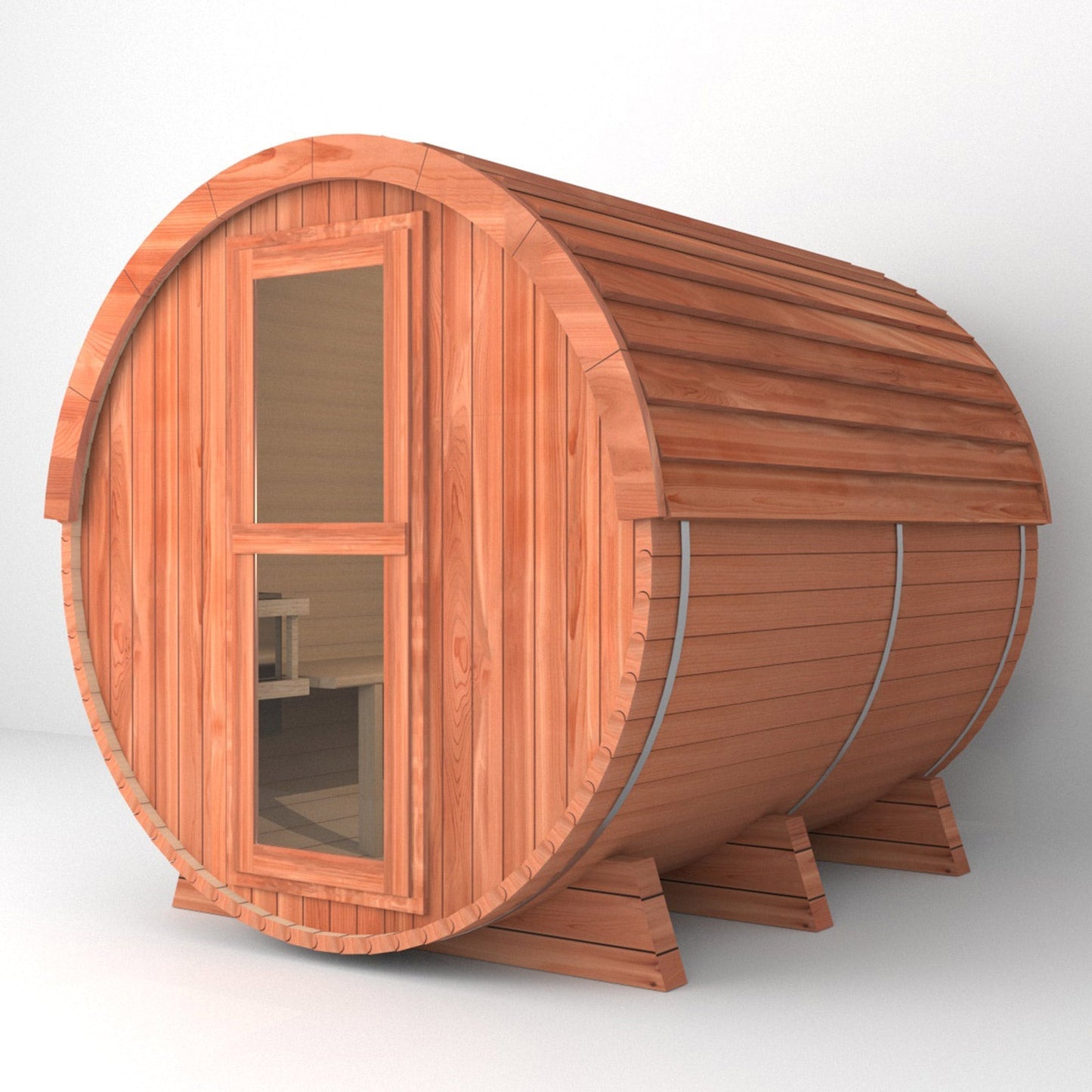 SAUNA EVOLUTION® Luxury Barrel Sauna Serenity Nature Air 4