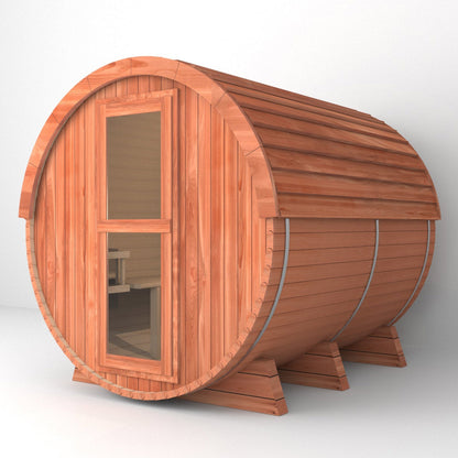 SAUNA EVOLUTION® Luxury Barrel Sauna Serenity Nature Air 4
