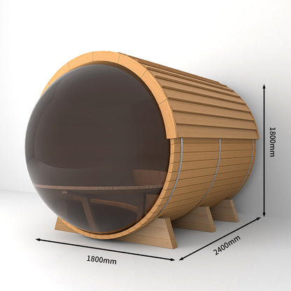 SAUNA EVOLUTION® Luxury Barrel Sauna Serenity Nature Air 4