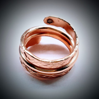 Crystal Embedded Wrap Around Ring