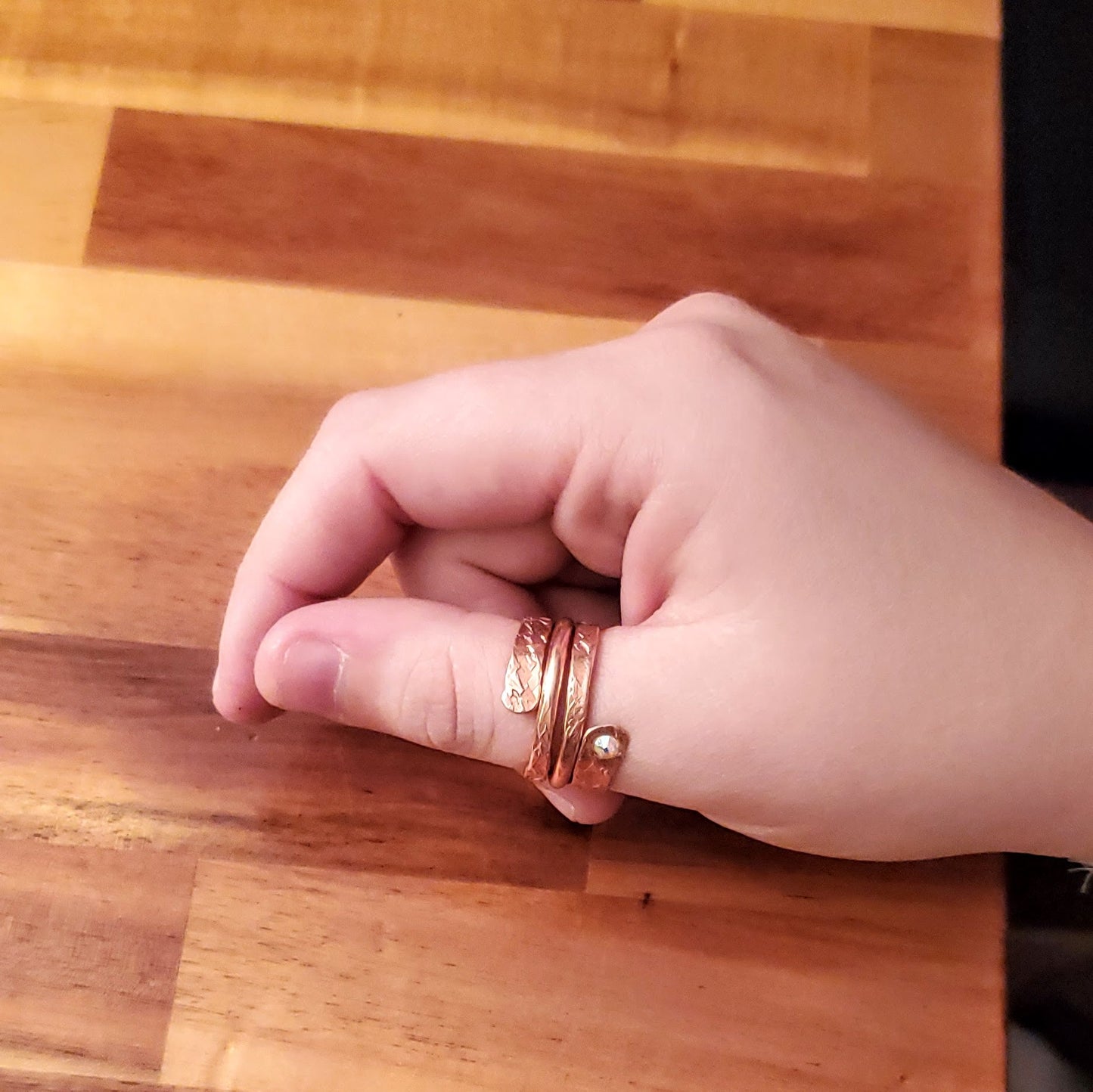 Crystal Embedded Wrap Around Ring