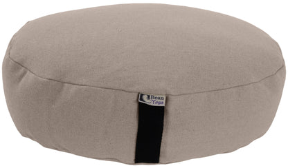 Hemp Zafu Meditation Cushion - 17 oz. Hemp Fabric with Organic Buckwheat Hull fill