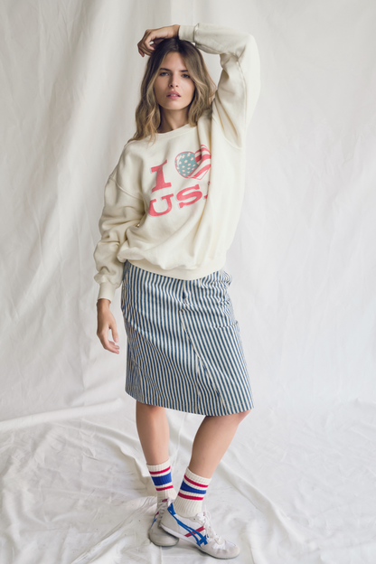I Love USA Crewneck