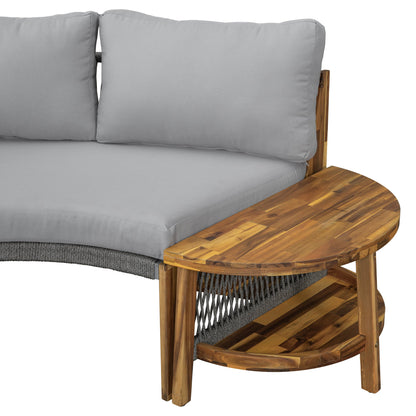 6 - Person Outdoor Seating Group with Cushions and A Coffee Table(old