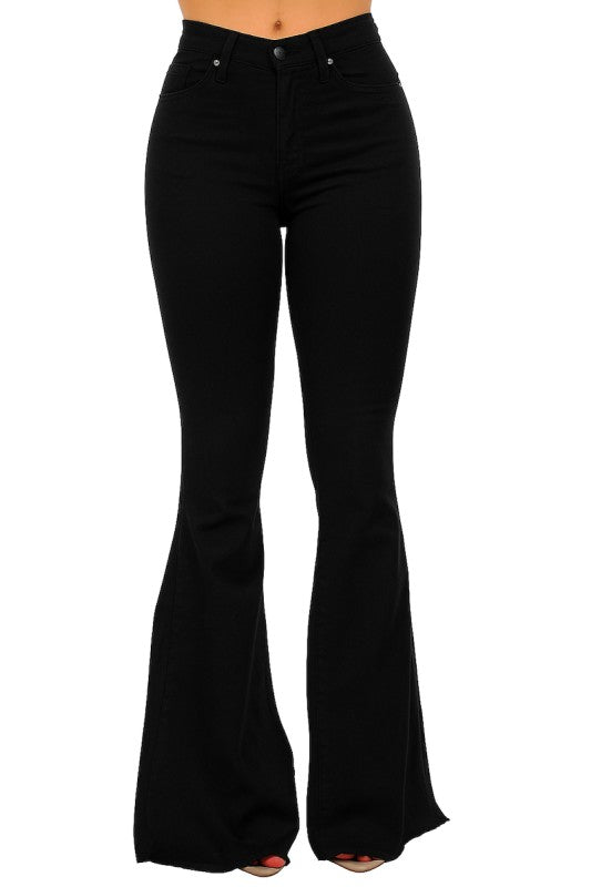 Black Denim Bell Bottom Jean- Made in USA