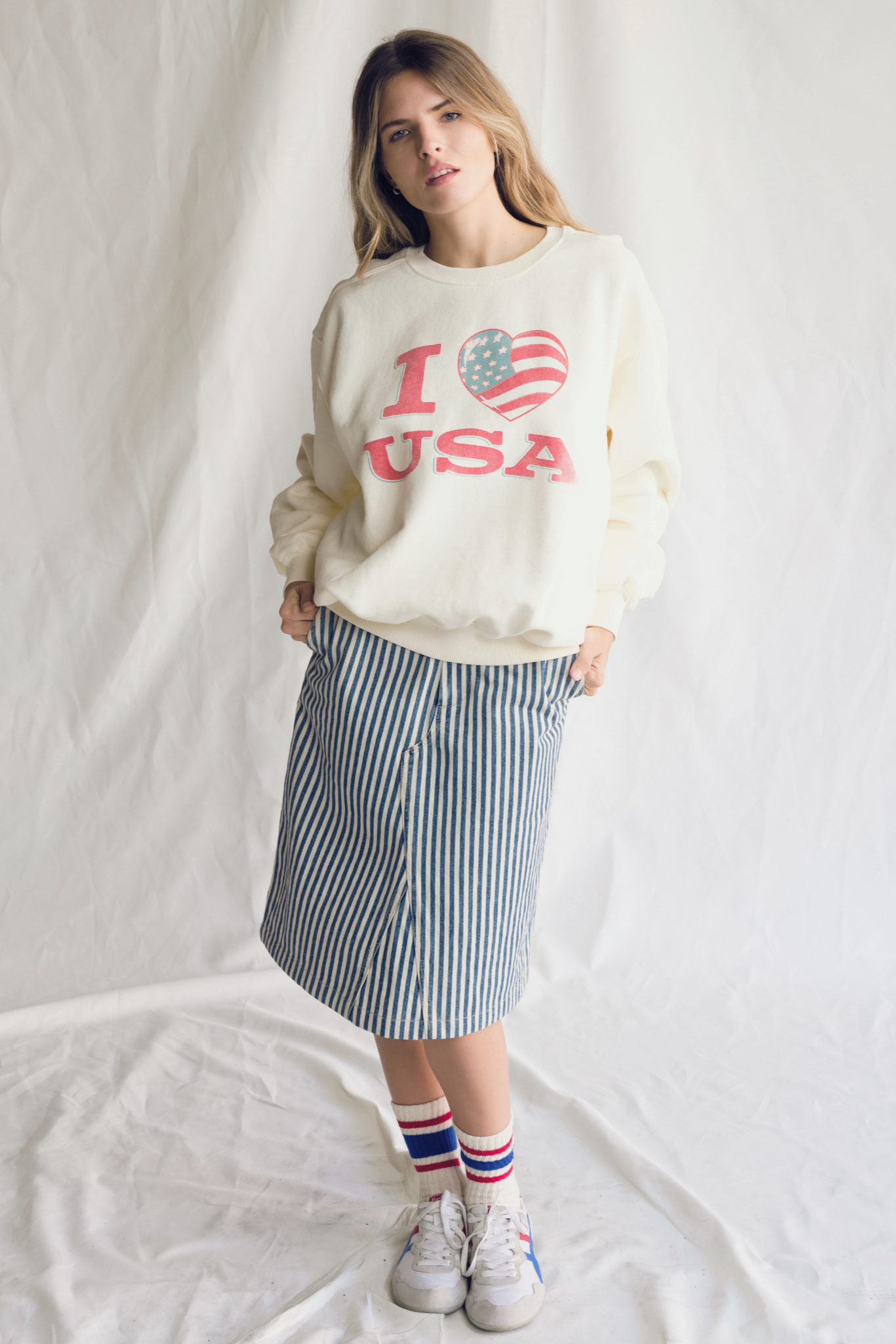 I Love USA Crewneck