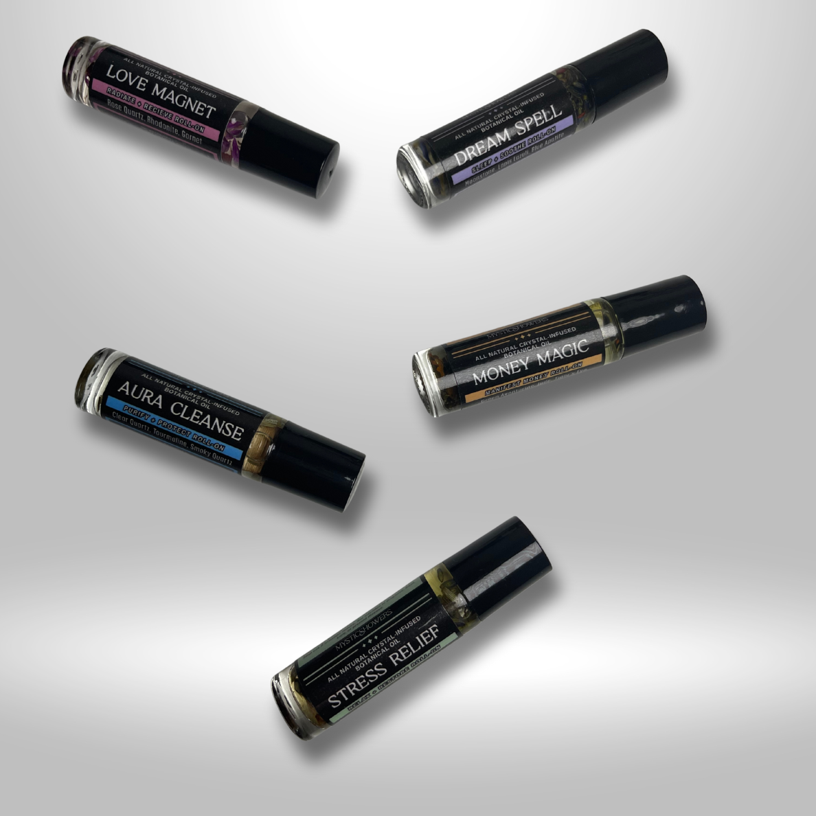 Mystic Showers™ Botanical Crystal Infused Essential Oil Roll-on