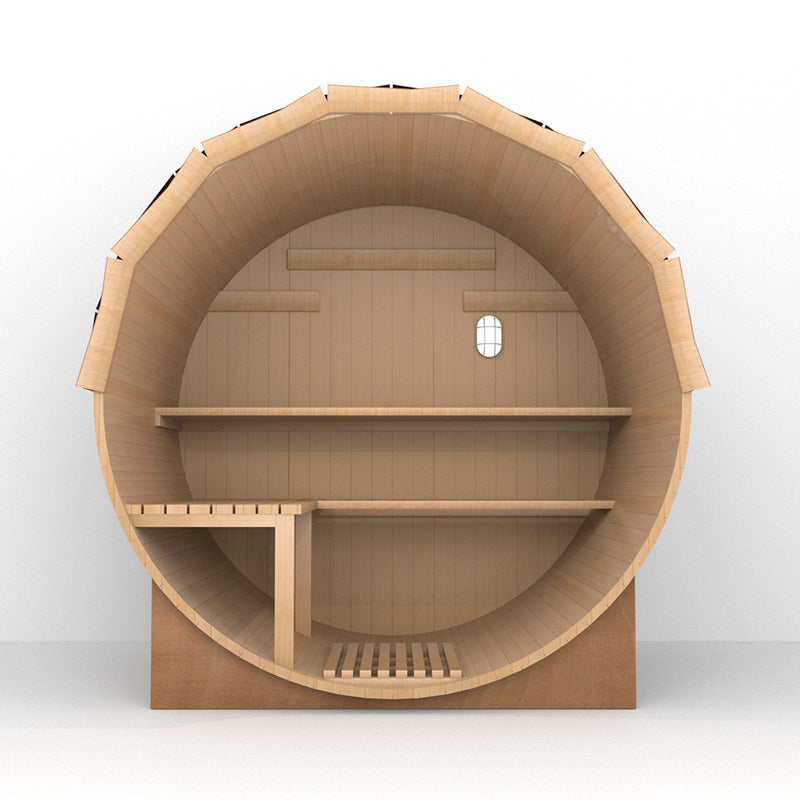 SAUNA EVOLUTION® Luxury Barrel Sauna Serenity Nature Air 3