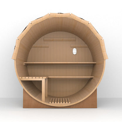 SAUNA EVOLUTION® Luxury Barrel Sauna Serenity Nature Air 3
