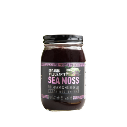 Elderberry and Soursop Infused Sea Moss Gel