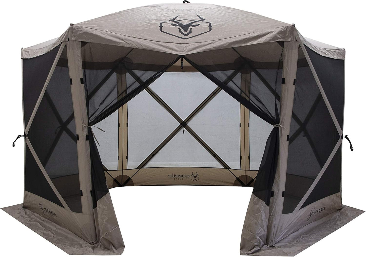 Tents™, G6 6-Sided Portable Gazebo, Easy Pop-Up Hub Screen Tent,