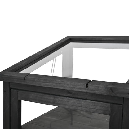 62.4inch Height Wood Garden Greenhouse Balcony Portable Mini Cold