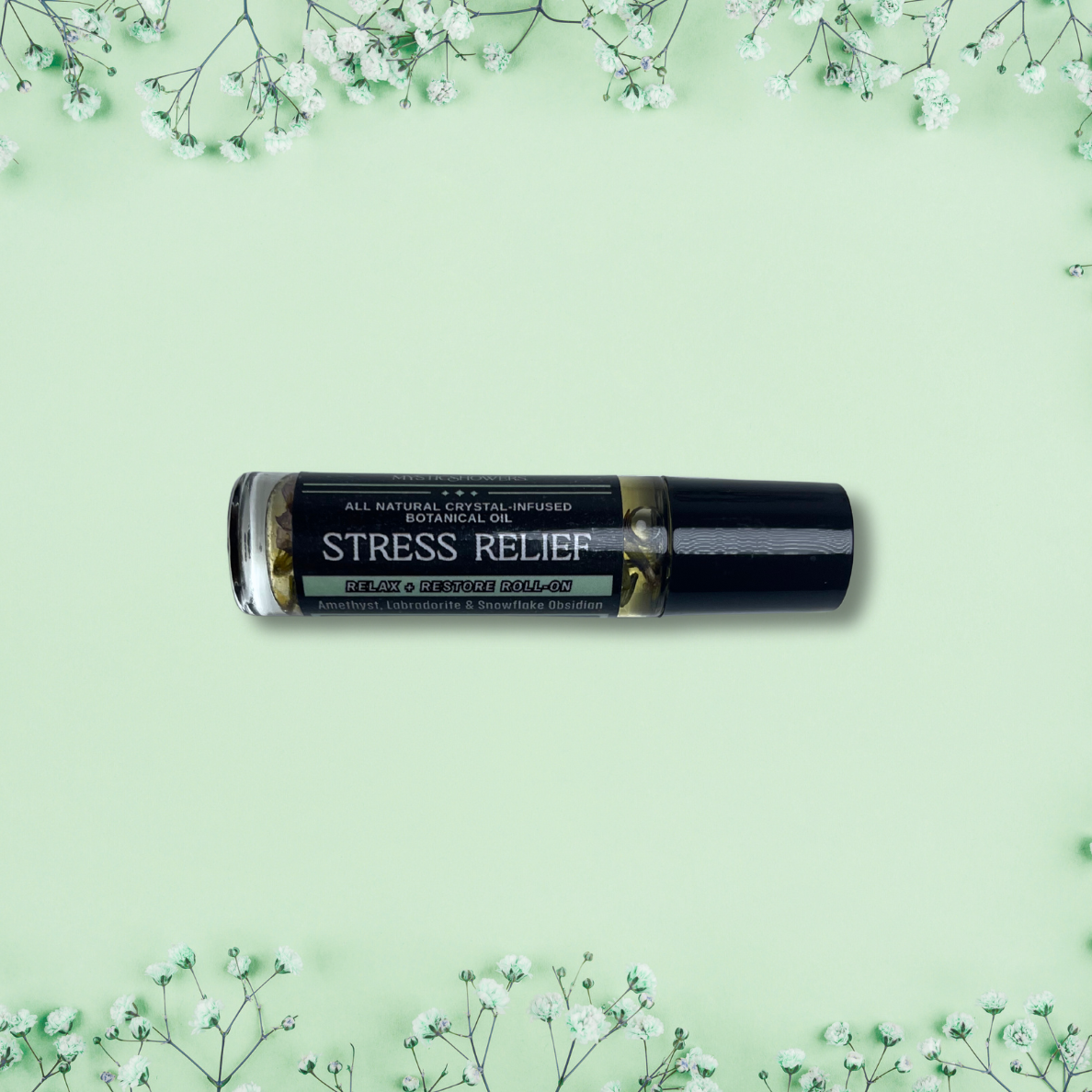 Mystic Showers™ Botanical Crystal Infused Essential Oil Roll-on